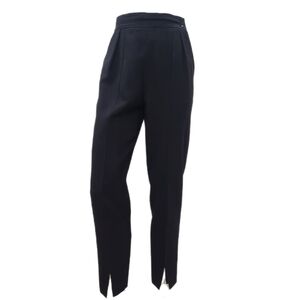 VINTAGE Courreges Paris Trousers, Black Worster Wool, France A, US Womens 4